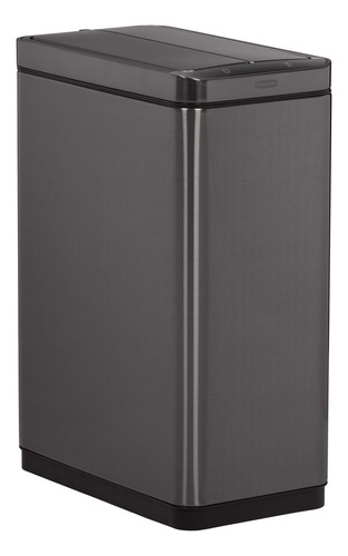 Rubbermaid Elite 45l Mtl Slim Sensor Bin -chrcl Color Negro