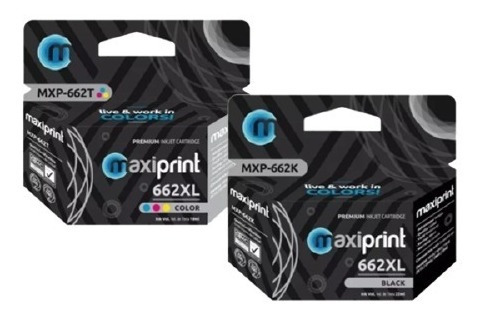 Combo Hp 662xl Negro Y Color Comp Maxiprint Deskjet 1015