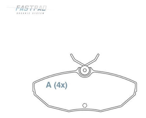 Pastilha Freio Tras Ceramica Troller T4 2003/ Willtec Fp547