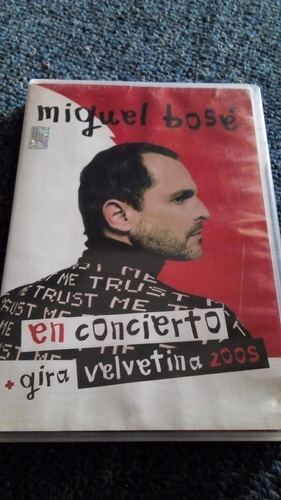 Miguel Bosé Dvd En Concierto Gira Velvetina 2005