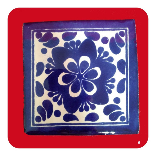 Imagen 3 de 4 de Azulejo 1 Metro Cuadrado De Talavera Poblana Mosaico M6 Zlj