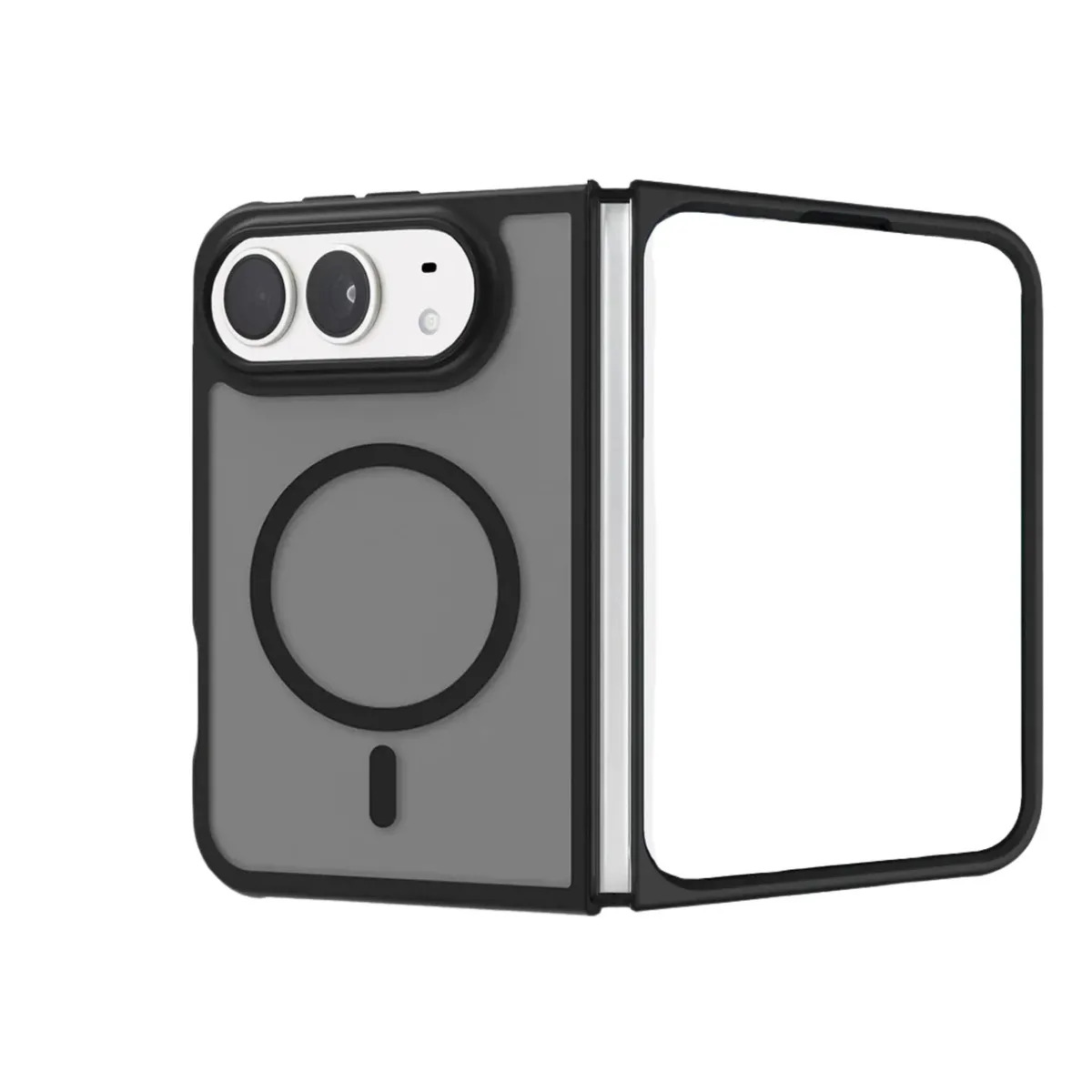 Funda Silicona Magnetica Norcel Para iPhone Duo Resistente Suave Al Tacto Compatible Con Magsafe Bordes Reforzados Color Negro