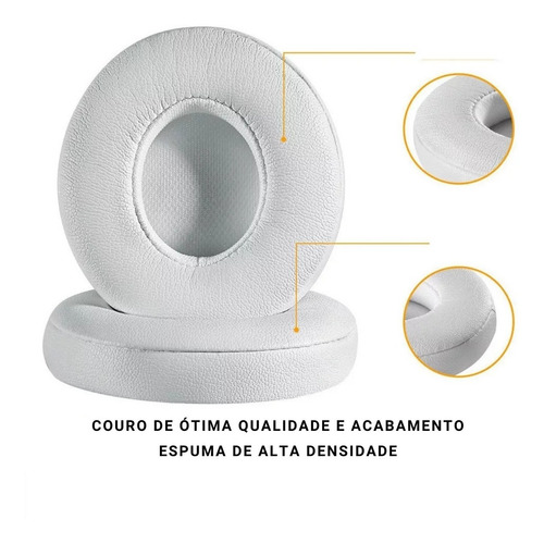 Imagem 6 de 10 de Kit Case + Almofada Espuma P/ Fone Ouvido Beats Solo 2 E 3