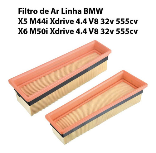 Filtro De Ar Bmw X5 M44i Xdrive 4.4 V8 32v 555cv