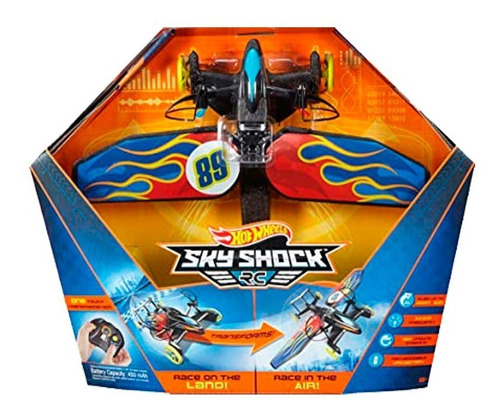 Aviao E Carro De Controle Remoto Hotwheels Sky Shock Rc