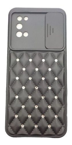 Case Protector Cubre Cámara Con Brillo Galaxy A02s/ A03s