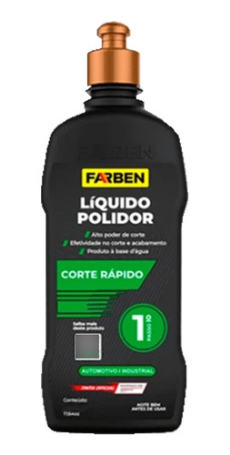 Liquido Pulidor Corte Rapido Paso 1 - 500g Farben Base Agua