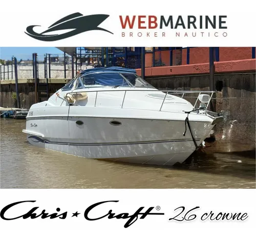 Lancha Cuddy Chris Craft 26 Volvo V8 300hp Duo Prop Crowne