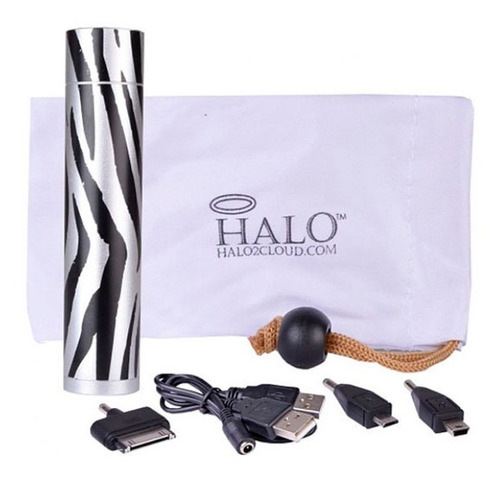 Power Bank Halo 2800mah C/usb/3 Adap. (zebra)