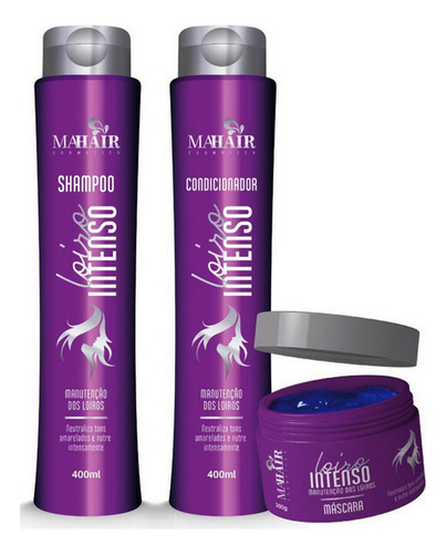 2 Kit Tratamento Capilar Matizador Loiro Intenso C/6 Itens