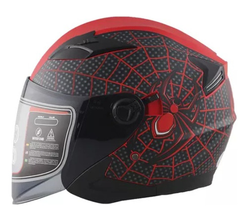 Casco Semi Integral Jaguar Edge Marvel Hombre Araña