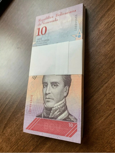 Fajo 100 Billetes 10 Soberanos Venezuela 2018