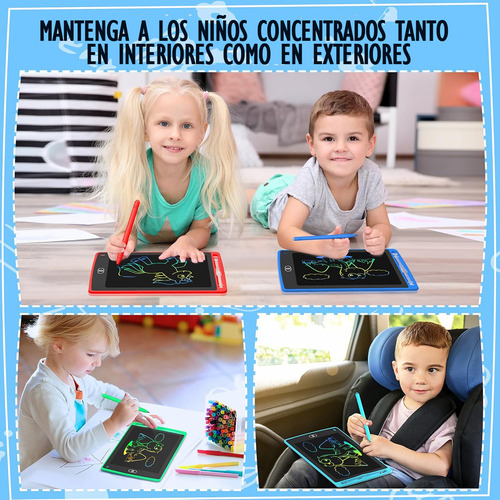 10 Pizarras Mágicas Mayoreo Lcd Niños 8'5 Tableta Multicolor Surtido