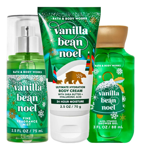 Vanilla Bean Noel Bath & Body Works Kit De Regalo Mini