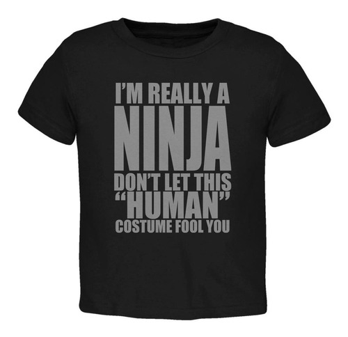 Halloween Humanos Ninja De Traje De Niño Camiseta