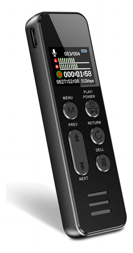 Grabadora De Voz De 128gb Con Puerto Usb-c, 1500 Horas