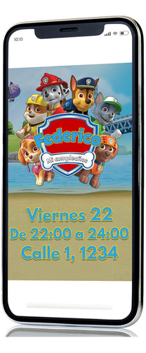 Tarjeta Digital De Invitación Cumpleaños Niñ@s Para Imprimir