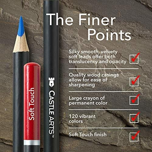 Castle Art Supplies 120 Lapices De Colores Para Colorear Pa
