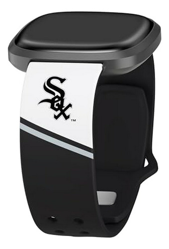 Banda De Reloj Chicago White Sox Compatible Con Fitbit Versa