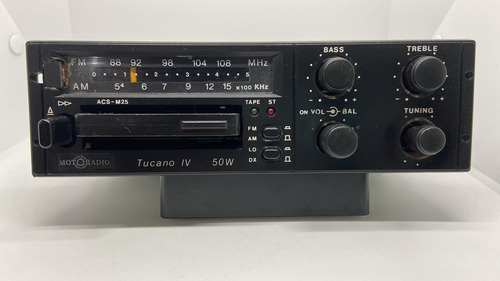 Rádio Automotivo Toca Fitas Motoradio Tucano Iv 50w Acs-m25 (Usado)