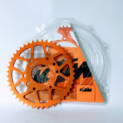 Sprocket Trasero De Lujo Naranja Ktm Duke 390/45t Genuino 