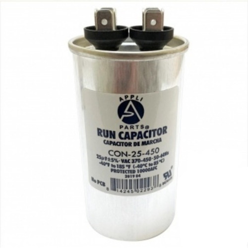 Capacitor Trabajo Aire Acondicionado 25 Uf Mfd 370-450vac