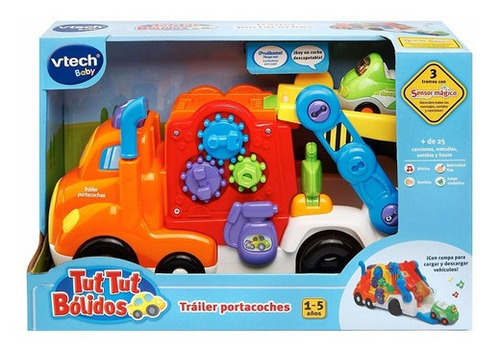 Vtech Tráiler Camion Portacoches Color Naranja