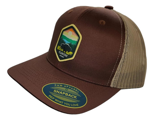 Gorra De Camionero De Yellowstone Con Parche Tejido Del