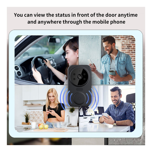 Tuya Smart Pir Motion Wifi Ip Intercomunicator Cámara Timbre