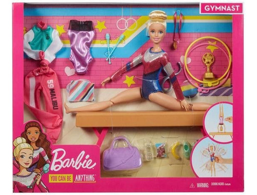 Muñeca Barbie Gimnasta Con Accesorios Original Mattel