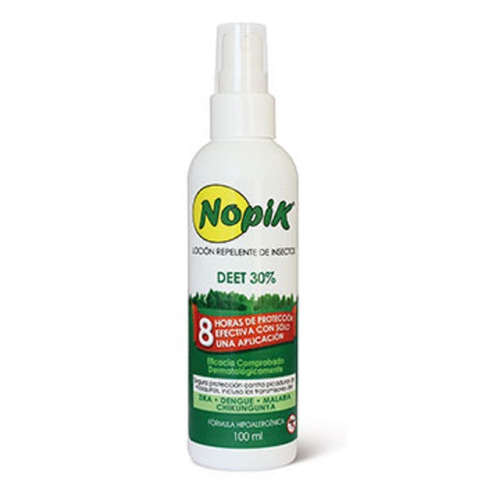 4 Un Repelente No Pi-k 30% Deet 8hrs De Protección 100ml