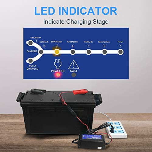 Cargador De Batería Inteligente Automático Adpow 5a 12v Mant