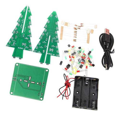 Imagen 1 de 11 de Kit De Flash Led Colorido De Árbol De Navidad Rgb +
