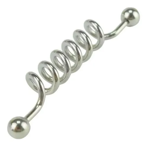 Piercing Industrial Oreja Espiral Acero Quirúrgico