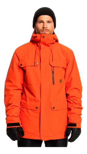 Campera Quiksilver Snow Hombre Raft Naranja Cli