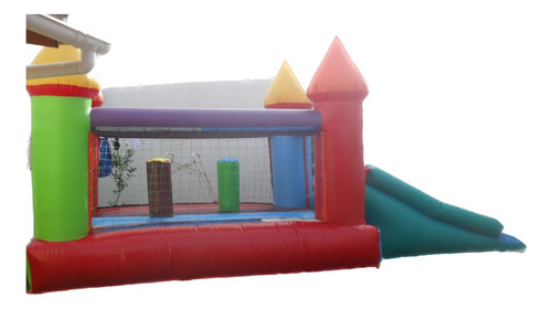 Castillo Inflable 4x3 Mas Tobogan Con Turbina Y Garantia