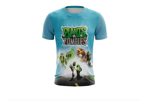 Playera Sublimada Plantas Vs Zombies Tallas Extra