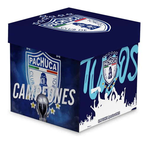 Pachuca Campeón Caja De Madera Para Regalo Tuzos Temática