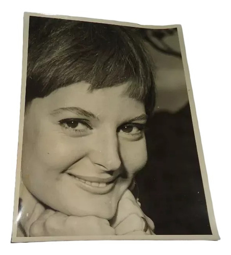 Foto Original Antigua En Blanco Y Negro De Claudia Lapaco (Usado)