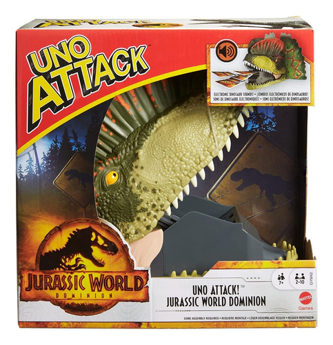 Uno Attack Jurassic World Con Lanzador De Cartas