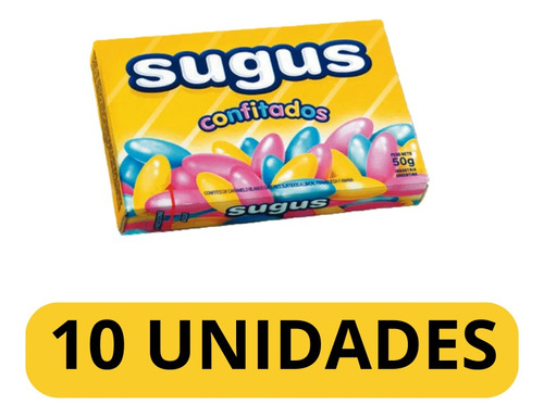 Caramelo Sugus Confitado Frutales Caja 50g X 10 Unidades