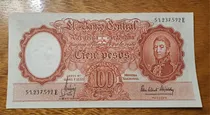 Comprar Bottero N 2073 Billete 100 Pesos Moneda Nacional. Excelente 