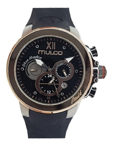 Reloj Mulco Mujer Mw321768023 Negro Oro Rosa Original