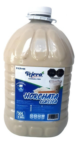 Horchata Concentrado Tejero Galón Grande De 5 Litros 1 Pz