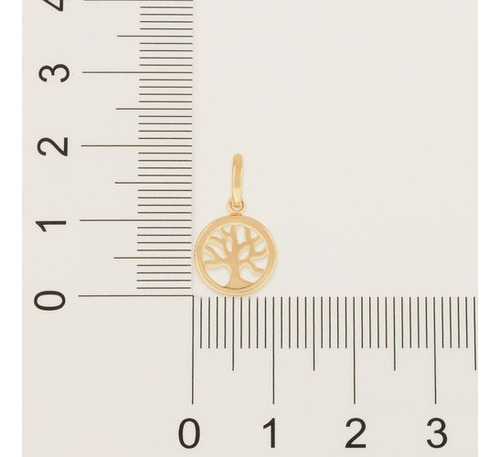 Pingente Rommanel Árvore Da Vida 1,1 Cm 541880 Cor Dourado