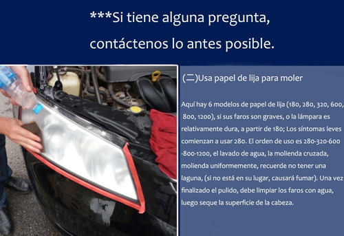 Herramienta For Pulir Y Reparación Faros Delanteros De Auto