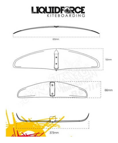 Hydrofoil LĂquid Force Happy Foil