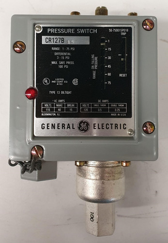 Imagen 2 de 5 de Interruptor Ge De Presión Cr127b15