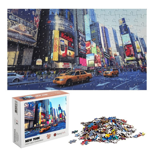 Rompecabezas 1000 Pz Times Square Multicolor Calidad Premium