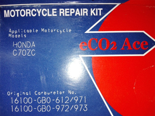 Kit Carburador C-70 (made In Japon)